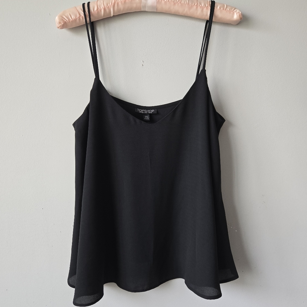 Topshop Black Sleeveless Camisole Top